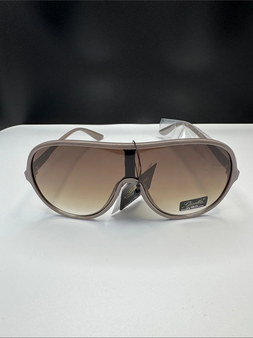 Men's Taupe Aviator Sunglasses - Gradient Lenses